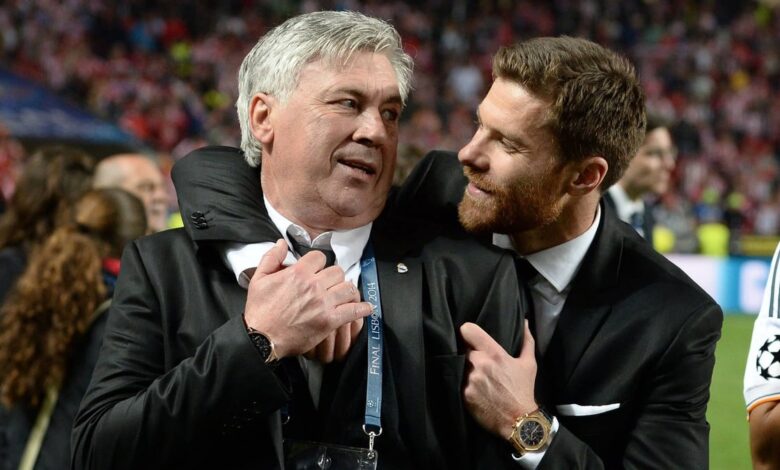 Diaz Ancelotti et Xavi Alosno