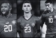 Joueurs de l'équipe de foot Maroc