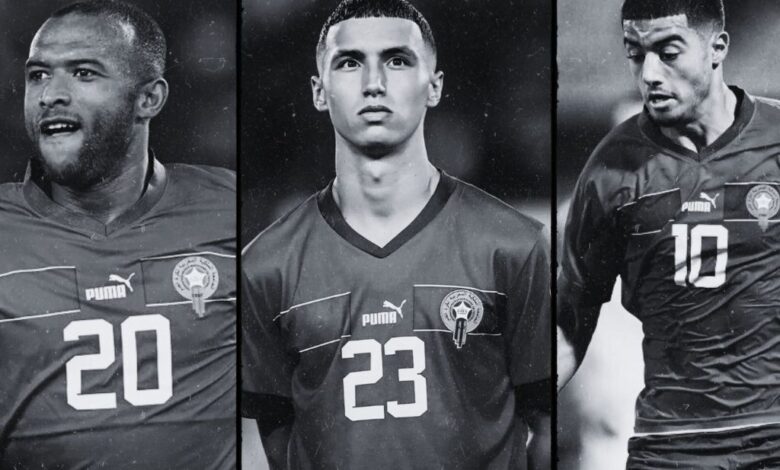 Joueurs de l'équipe de foot Maroc