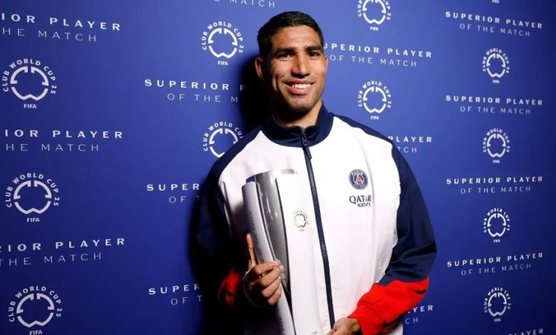 Achraf Hakimi brille lors de la coupe du monde des clubs