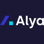 شعار Alya على خلفيته الرسمية الداكنة
